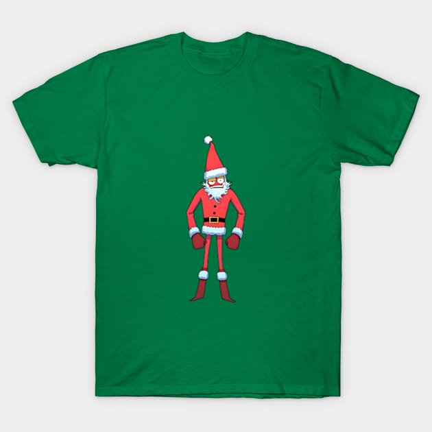 Bold And Brash, Santa, Christmas, Funny Christmas T-Shirt by PapaDPainters